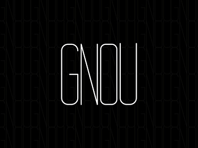 Logotype "GNOU" alexandra miracle branding design graphic design illustration logo ui ux