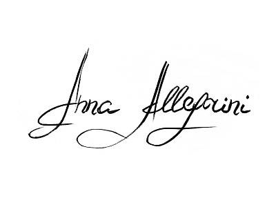 Lettering - Logotype allegrini anna brand branding fashion logo logotype