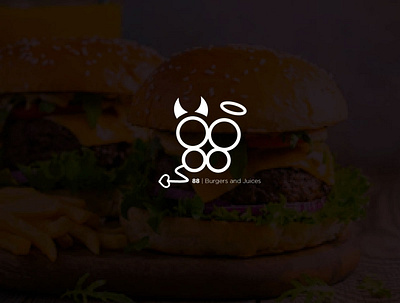 88 Burgers and Juices 88 alexandra miracle branding burger design illustration logo logotype vector
