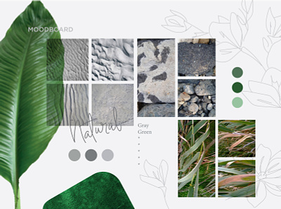 MOOD | BOARD alexandra miracle branding color colour design flora illustration moodboard nature plants typography vector