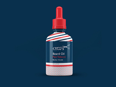 Chops Beard Oil Package Design branding graphic design package design