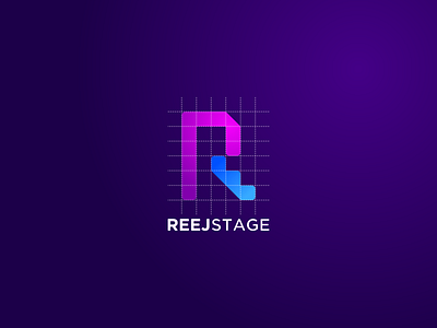 ReejStage minimalist logo r logo stage logo step logo