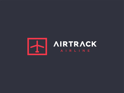 Airtrack Airline branding design graphic design icon illustration logo mark vector