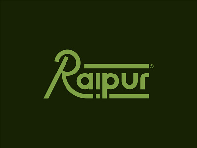 Raipur Logotype Mark branding design graphic design graphics icon illustration logo logomark logotypemark mark raipur typography vector