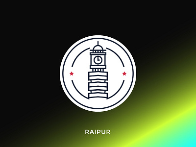 Raipur Clock Tower (Ghadi Chowk) branding design graphic design graphicdesigner icon illustration logo mark vector