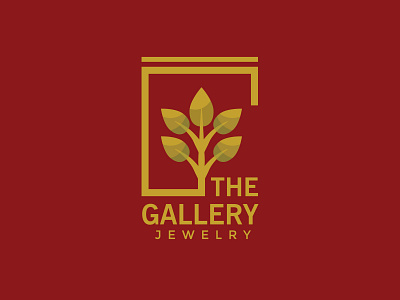 Custom Logo Design For "THE GALLERY JEWELRY" app application art branding design graphic design icon ios jewellery logo logo design minimal shop social media design social media marketing typography ui ux vector website