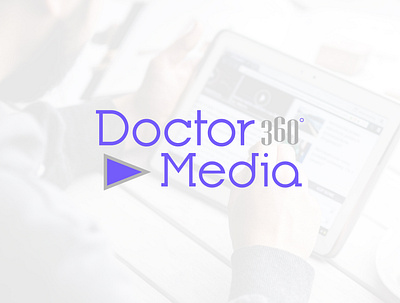 Logo Design For "DOCTOR 360 MEDIA" branding design graphic design icon logo logo 2020 logo 2d logo design logo mark logodaily logodesigner logodesignersclub logoinspiration logoinspire logotype minimal minimalist logo typography vector