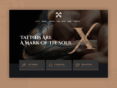 Tattoo Shop WordPress Theme dark tattoo tattoo artist tattoo design template theme ui ux website wordpress