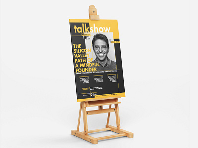 Poster Talkshow black design illustration poster typography vietnam yellow