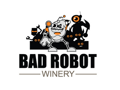 Bad Robot app brand character design icon identity illustration illustrator lettering logo minimal mobile robot robotics typography vector website