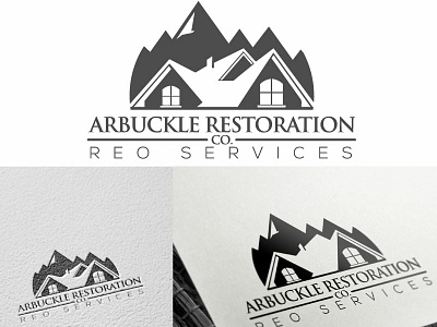 Arbuckle Restoration Co..Jpg1 app brand branding bulding character design hills icon identity illustrator logo minimal re design real estate retail design service typography vector website