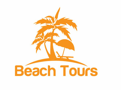 Beach Tours app brand design icon identity illustrator lettering logo minimal tour travel travel agency typography vector