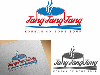 Tangtangtang app bone soup brand character design icon identity illustration illustrator korean lettering logo minimal soup logo typography vector