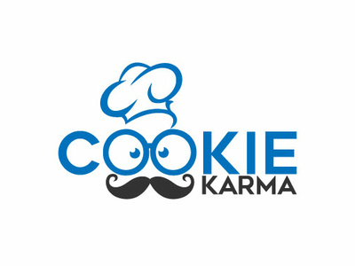 Cookie Karma app beauty logo brand branding character cookie design icon identity illustration illustrator lettering logo minimal type typography vector web