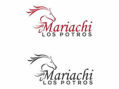 Mariachi Los Potros Fiveer.Jpg3 brand design horse logo icon logo logo design minimal typography vector