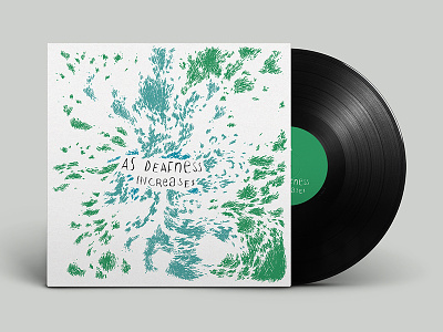 As deafness increases - Cover art and design abstract artwork blue cd green vinyl