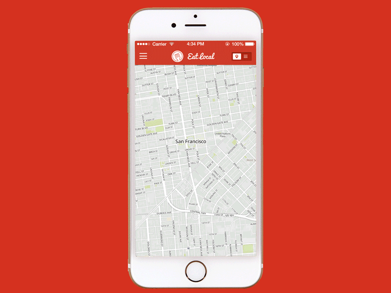 Eatlocal-mobile App mobile app restaurant app uiux design