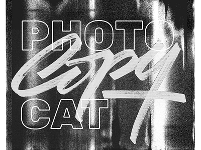 Photo-Copy-Cat brush copy hand lettering lettering photocopy script