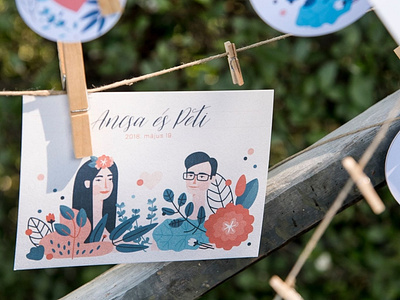 Wedding card for Ancsa and Peti