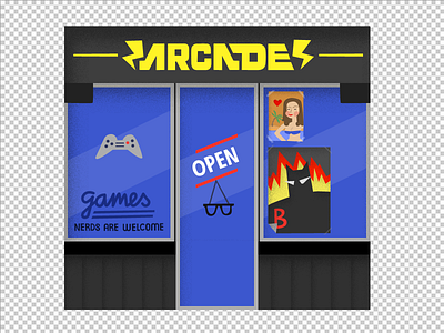 Arcade arcade shop game design geek nerd pixels shop