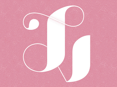 L curly hairline l letter lettering pink sketch swash