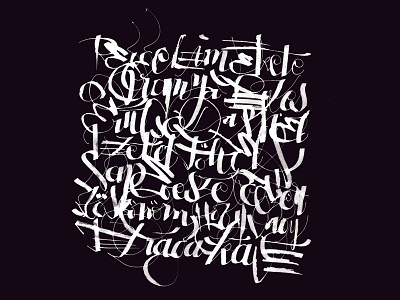 Ode to coffee calligraphy free hand hand lettering lettering parallel pen script typography