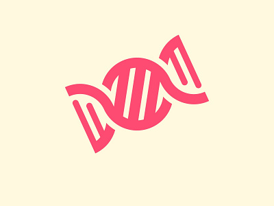 SWEET DNA candy chemistry delicious dna doctor double meaning food food and drink graphic logodesign logoidea logoinspiration logotype modern restourant shop simple sugar supplement sweet