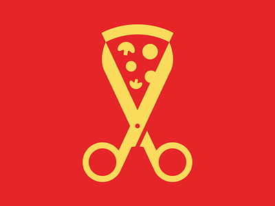 Cutting Pizza Logo