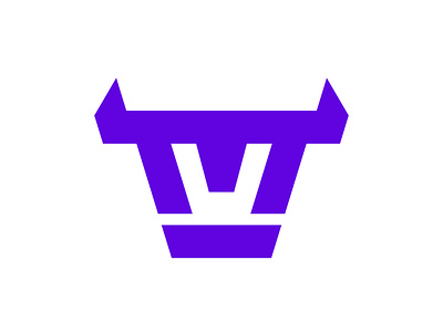 Letter M Bull Logo