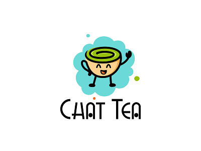 Chat Tea bar cafe coffee cup dribbble drink feminine food fun happy logo logoconcept logodesign logoforsale logoidea logoinspiration logos mascot modern restaurant