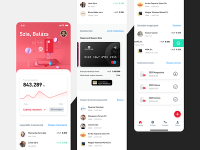 Budapest Bank Redesign concept 3d app bank figma ui ux