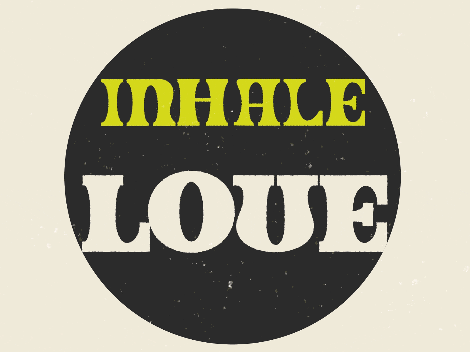 Inhale LOVE, exhale GRACE 2danimation animation exhale grace inhale kinetictypography logo love lungs motion graphics peace typography valentine yoga