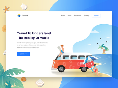 Travel Website Landing Page