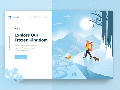 Winter Tour Exploration Landing Page