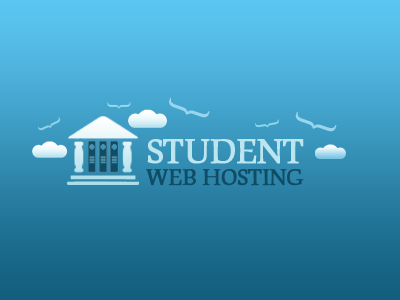 Student Web Hosting Logo branding hosting logo