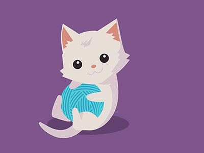 Cute cat by Kin Ben Cheung on Dribbble