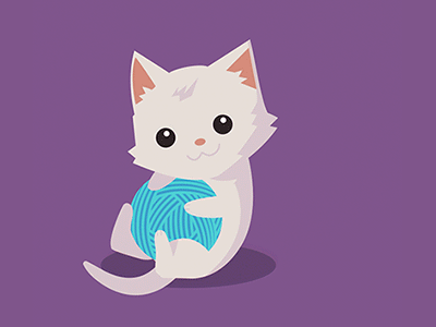 Cute cat 2018 after affects animation cat character design gif illustrator