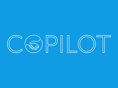 Copilot | Handshake Logo brand identity copilot graphic graphic design hands handshake holding hands logo logo design outline logo text typography