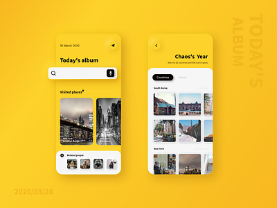 Life album - Mobile App app mobile app design neumorphism ui ux