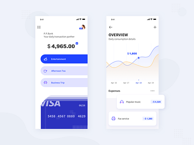 Mobile App-Bank by Yantou on Dribbble