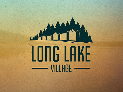 New Development Logo - Concept 1 branding community house illustration lake logo outdoors trees