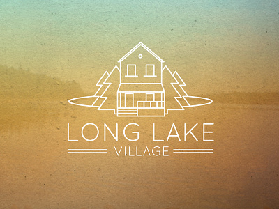 New Development Logo - Concept 2 branding community house illustration lake logo outdoors trees