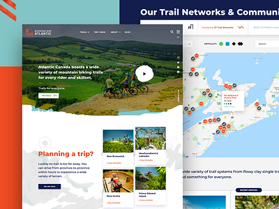 Mountain Bike Atlantic Website Design