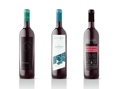 Baco Noir - Label Concepts baco noir branding concepts design illustration label packaging red wine