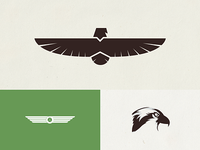 Osprey Logo bird branding golf icon logo design osprey wip