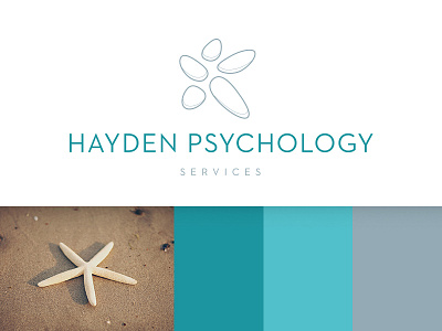 Hayden Psychology Logo branding child pyschology growth icon logo psychology starfish web design