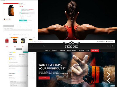 Supplement King Online Store commerce ecommerce fitness madewithxd magento online store supplements ui ux web design xd