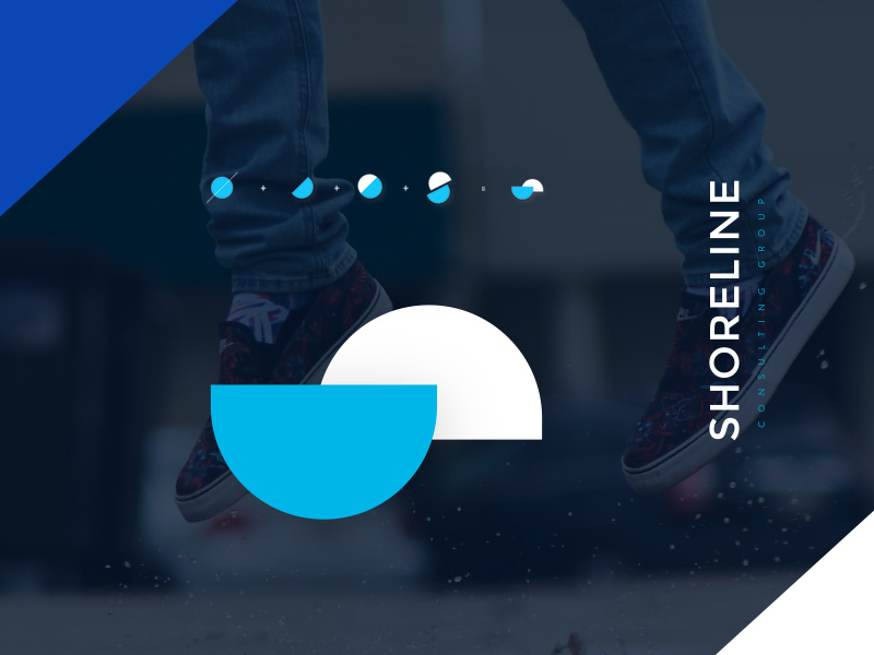 Shoreline Consulting Branding logo design drupal geometric s iconography icon web design ui branding