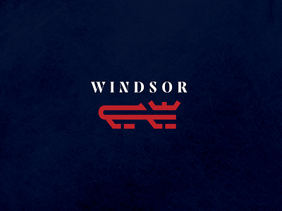 Windsor Royals Hockey Club - Shoulder Patches branding crown hockey ice hockey line art lion logo logo design royals w