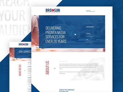 BroSun Media Consultants Website madewithxd media repsonsive ui ux web web design